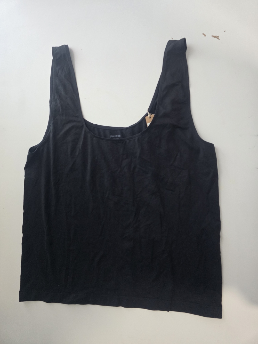 SKIMS Black Scoop Neck Tank Top